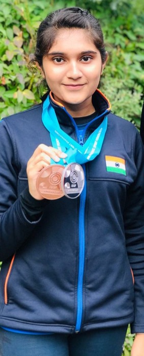 Esha Singh — Olympian · Asian Games gold medallist · ISSF World Championships bronze (2025)
